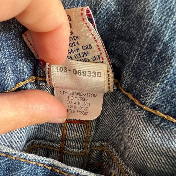 TRUE RELIGION Vintage Becky Bootcut Low Rise Blue Denim Jeans Womens 28 - Picture 6 of 7